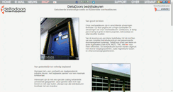 Desktop Screenshot of bedrijfsdeuren.deltadoors.nl