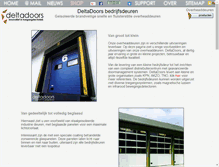 Tablet Screenshot of bedrijfsdeuren.deltadoors.nl